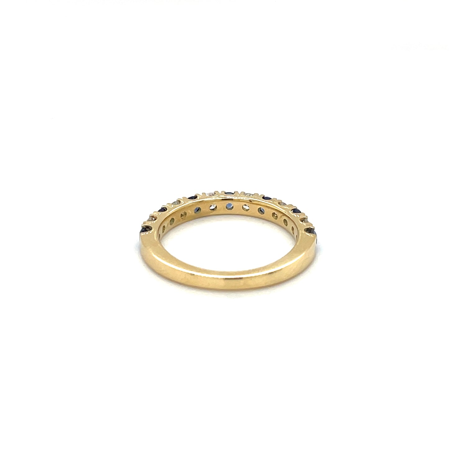 18ct Yellow Gold Sapphire & Diamond Eternity Ring