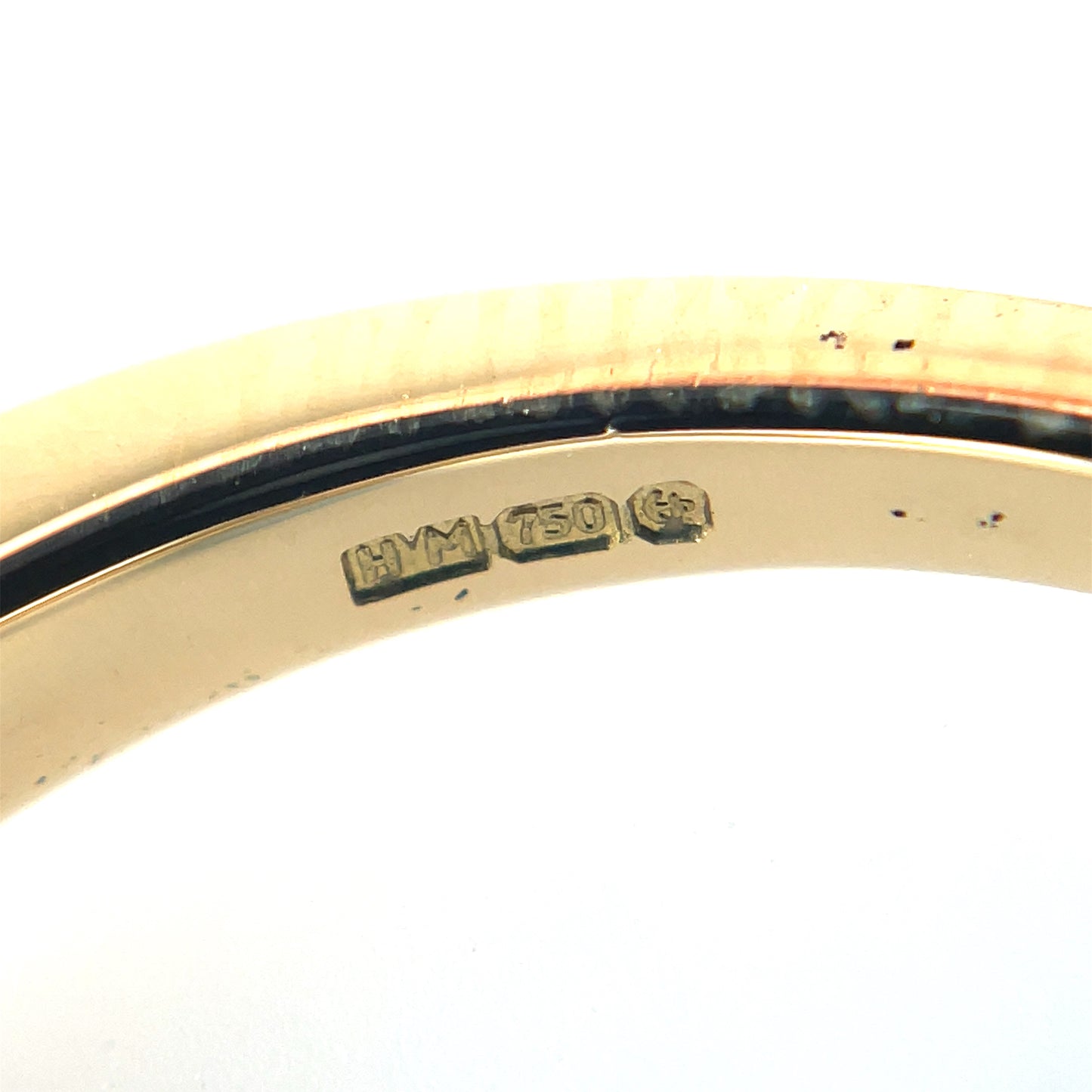 18ct Yellow Gold Castle Claw Diamond Eternity Ring