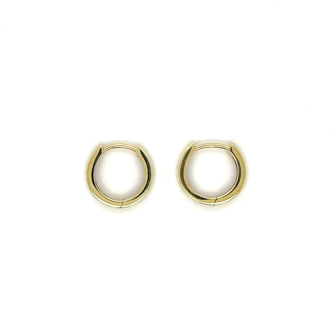 9ct Yellow Gold Huggie Hoop Earrings