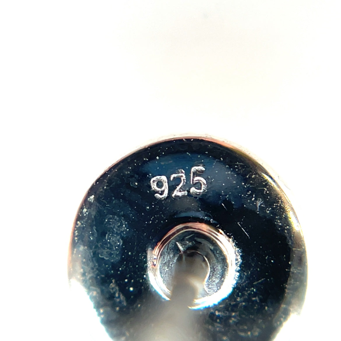 Silver Circle Stud Earrings