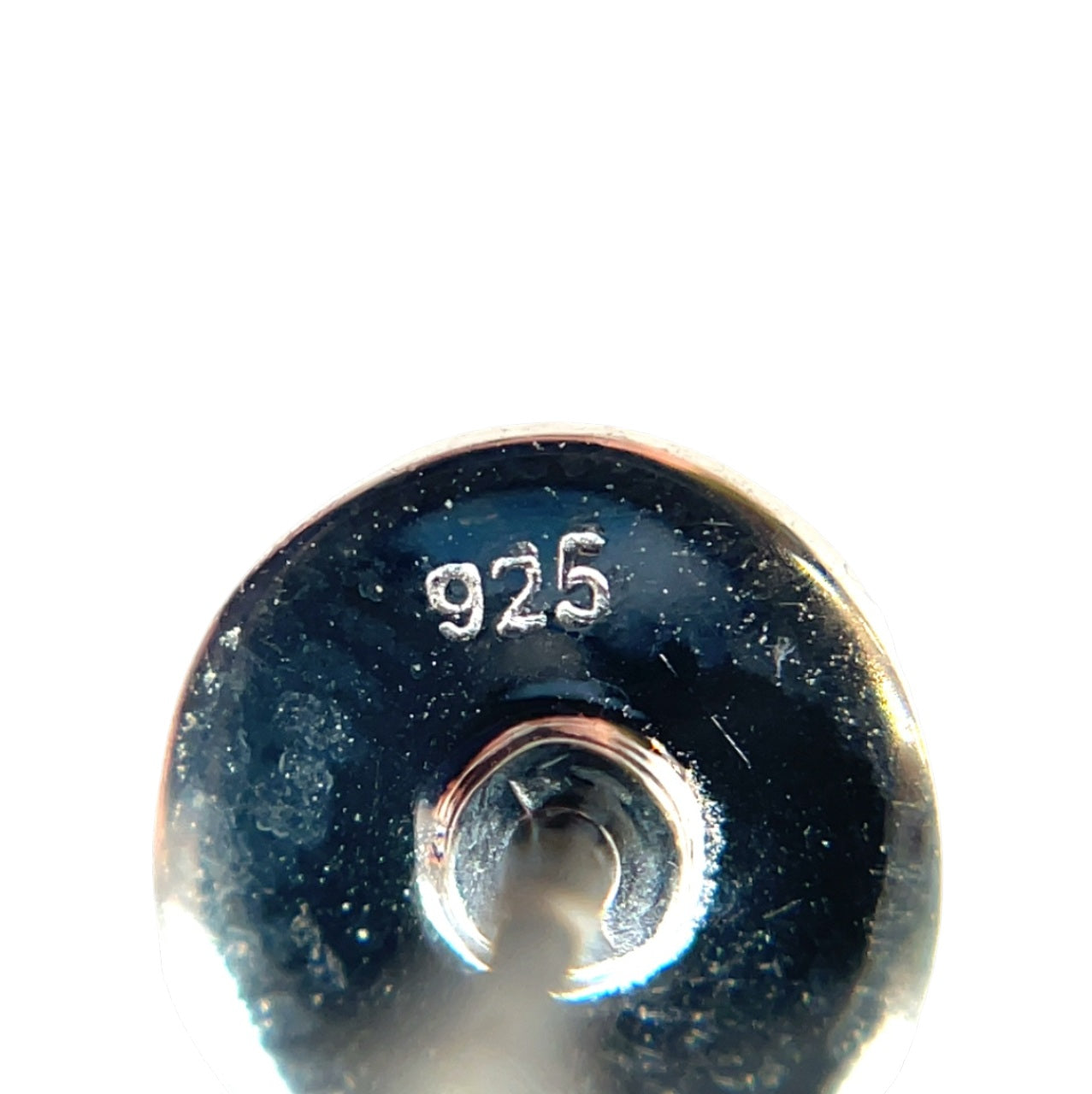 Silver Circle Stud Earrings