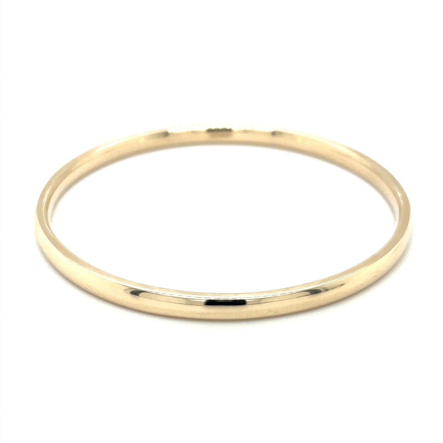 9ct Yellow Gold Solid Bangle (60mm)