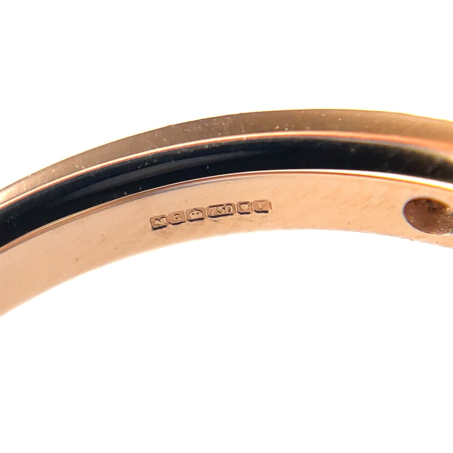 18ct Rose Gold Diamond Half-Set Eternity Ring