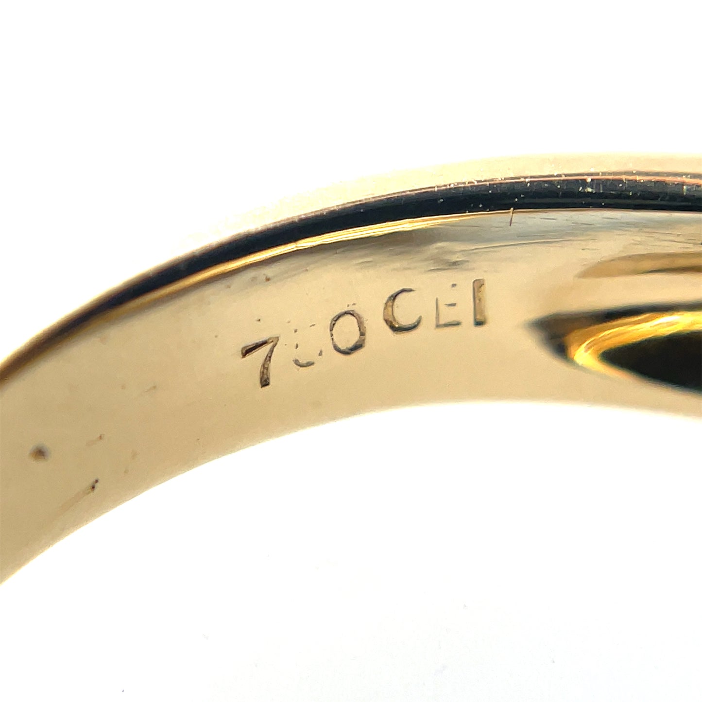 18ct Yellow Gold Diamond Wishbone Stack Ring