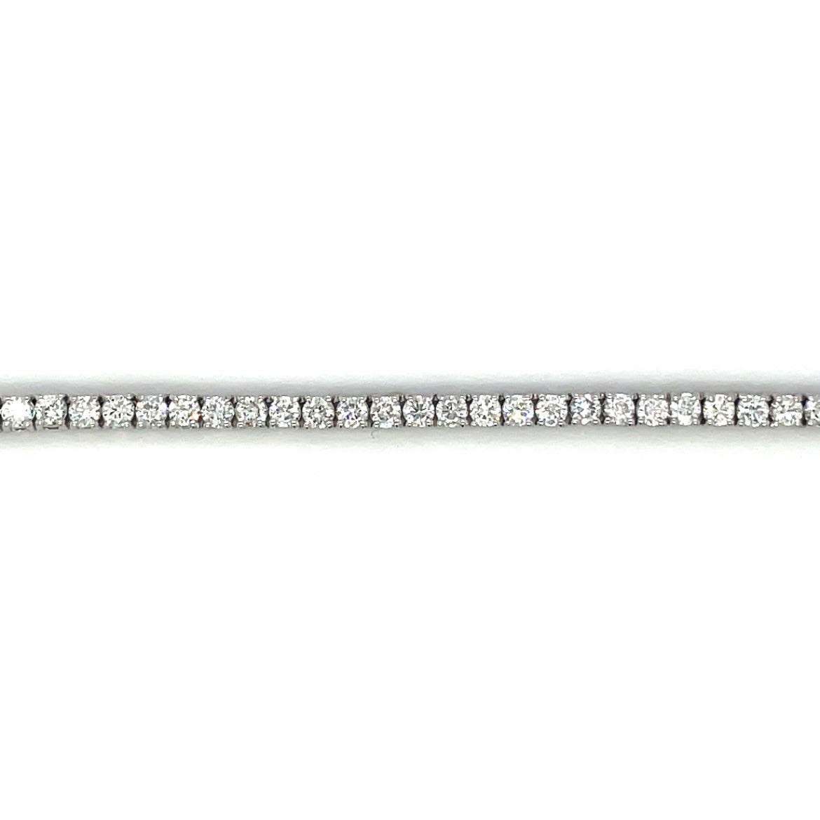 18ct White Gold Diamond Line Necklace