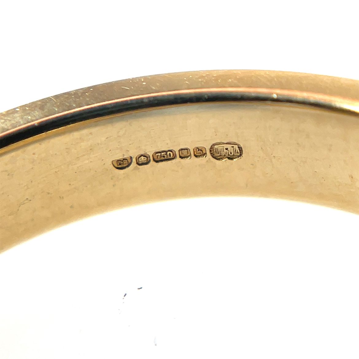 18ct Yellow Gold Half-Set Two-Row Diamond Eternity Ring