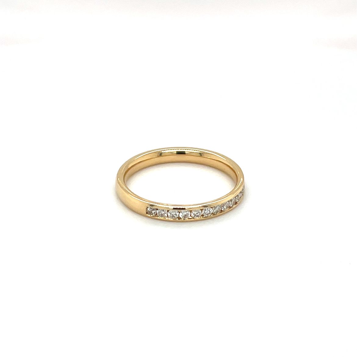 18ct Yellow Gold Half-Set Diamond Eternity