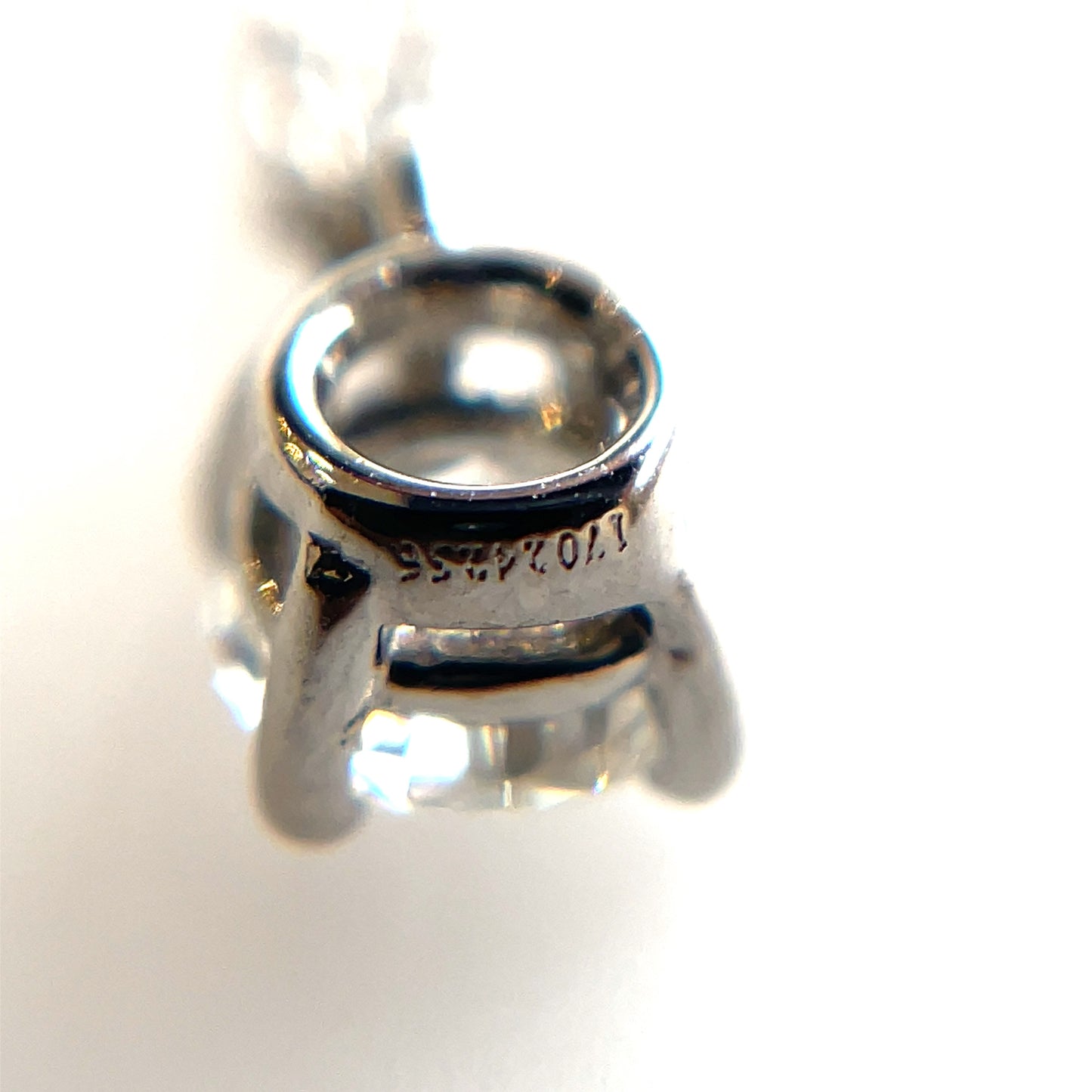 Platinum Tiffany & Co. Diamond Solitaire Pendant