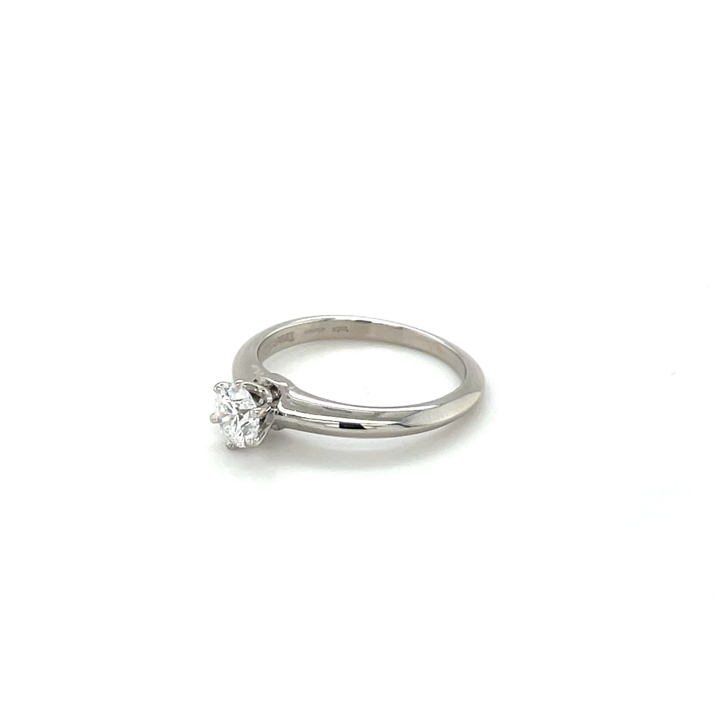 Platinum Tiffany & Co. Diamond Solitiare Ring