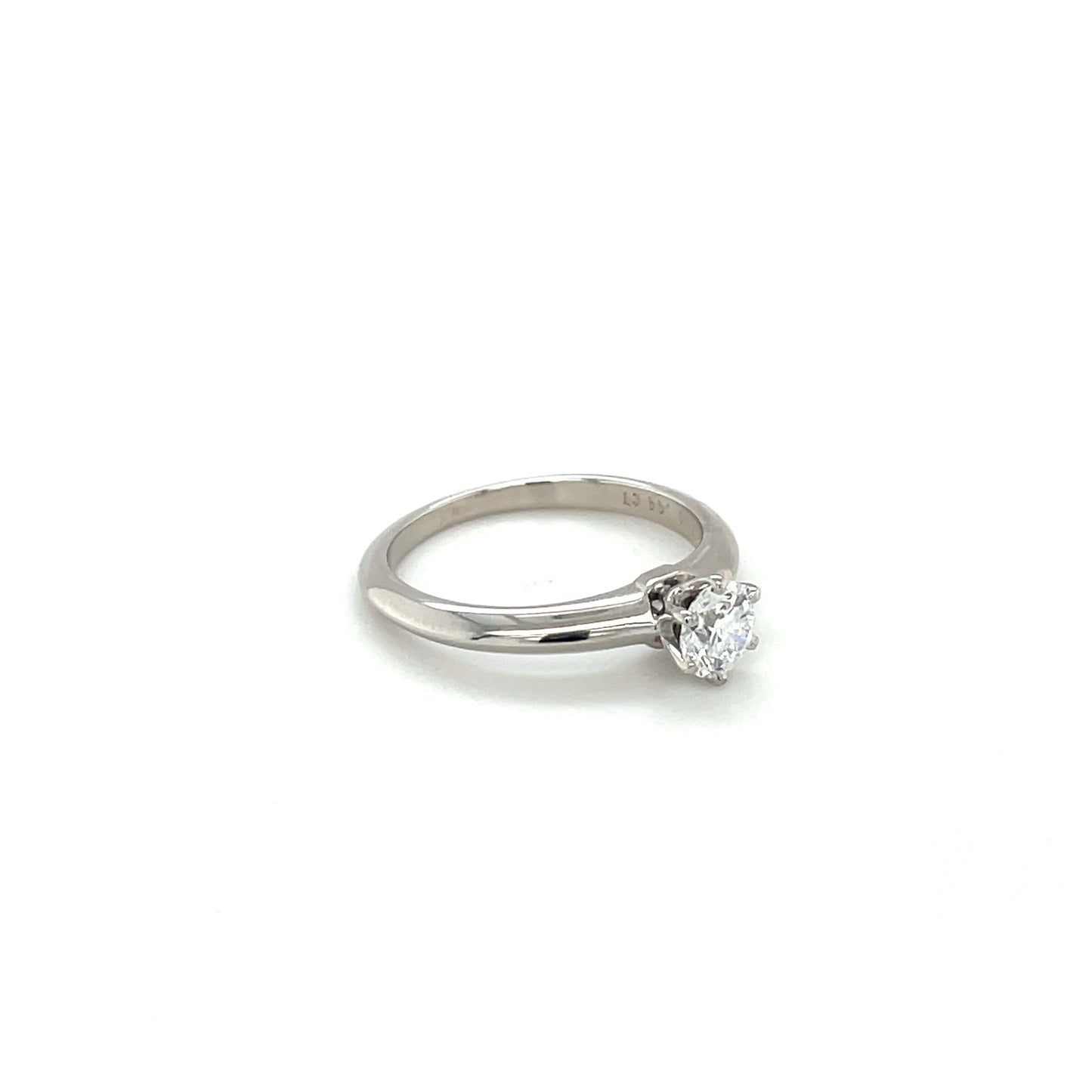 Platinum Tiffany & Co. Diamond Solitiare Ring