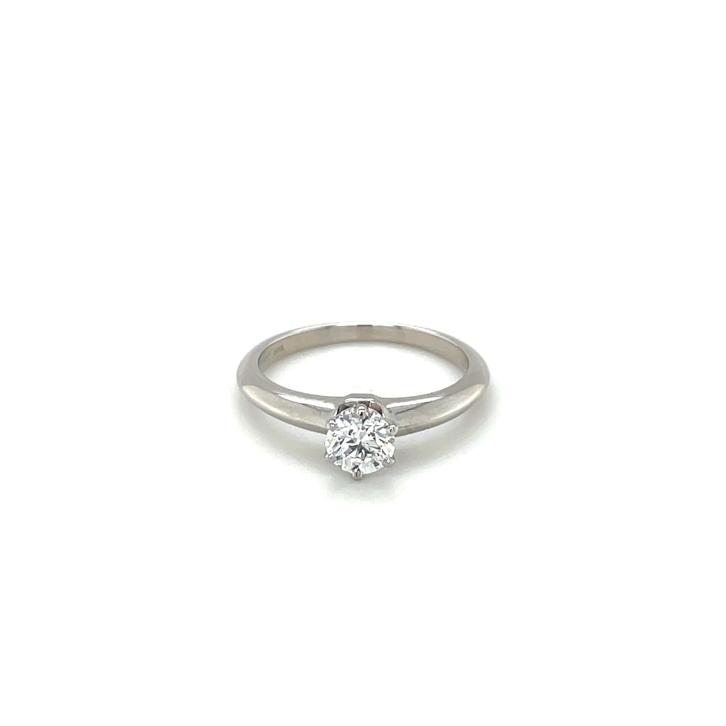 Platinum Tiffany & Co. Diamond Solitiare Ring