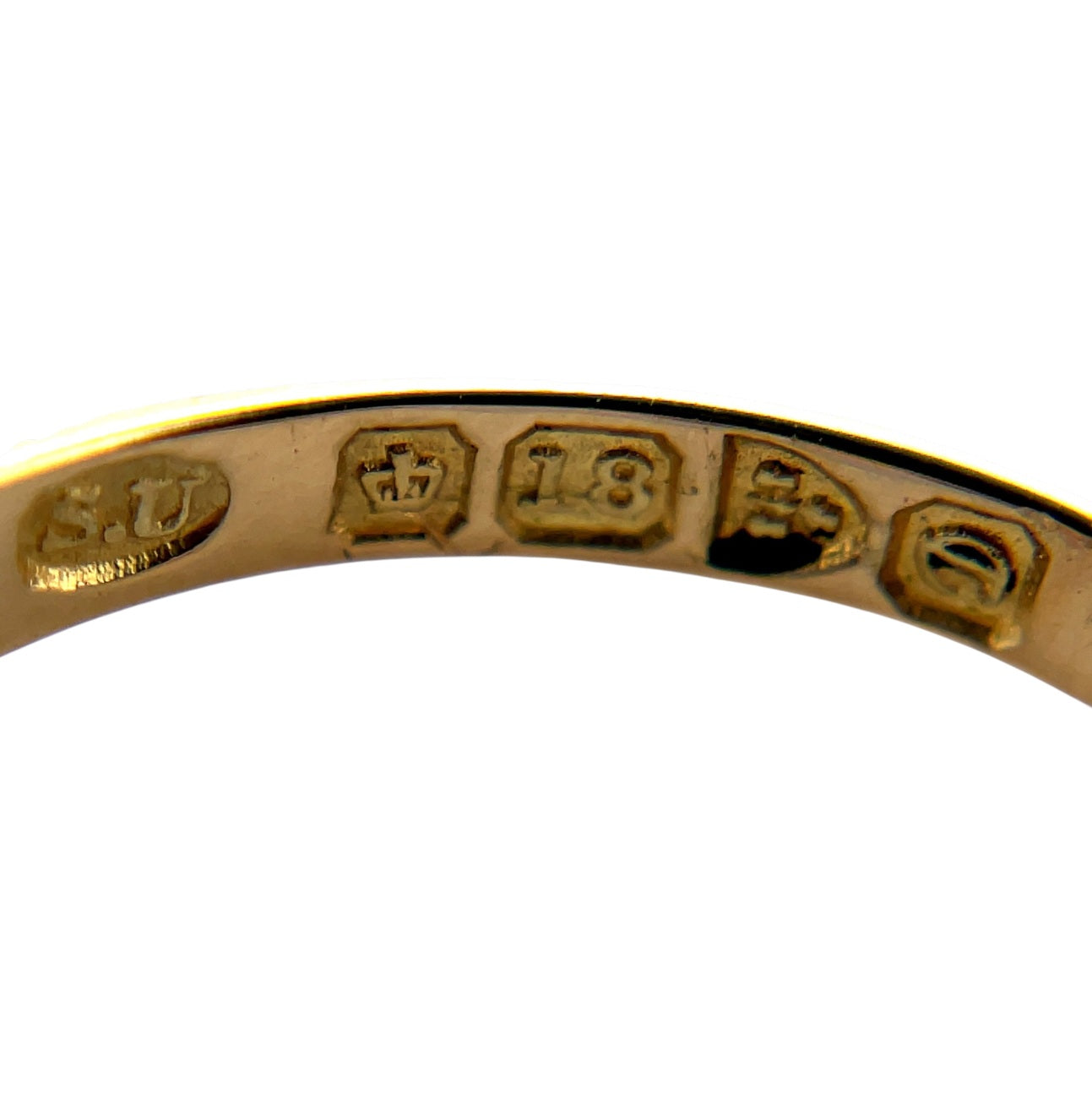 18ct Yellow Gold Sapphire & Diamond Ring (N)