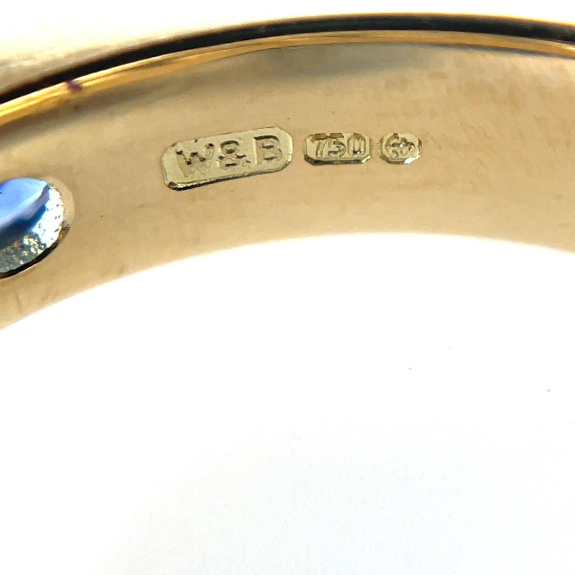 18ct Yellow Gold Sapphire & Diamond Eternity Ring
