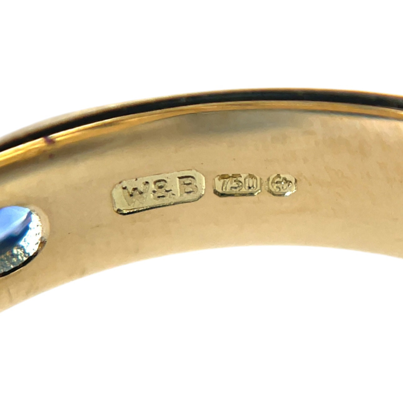 18ct Yellow Gold Sapphire & Diamond Eternity Ring (M)