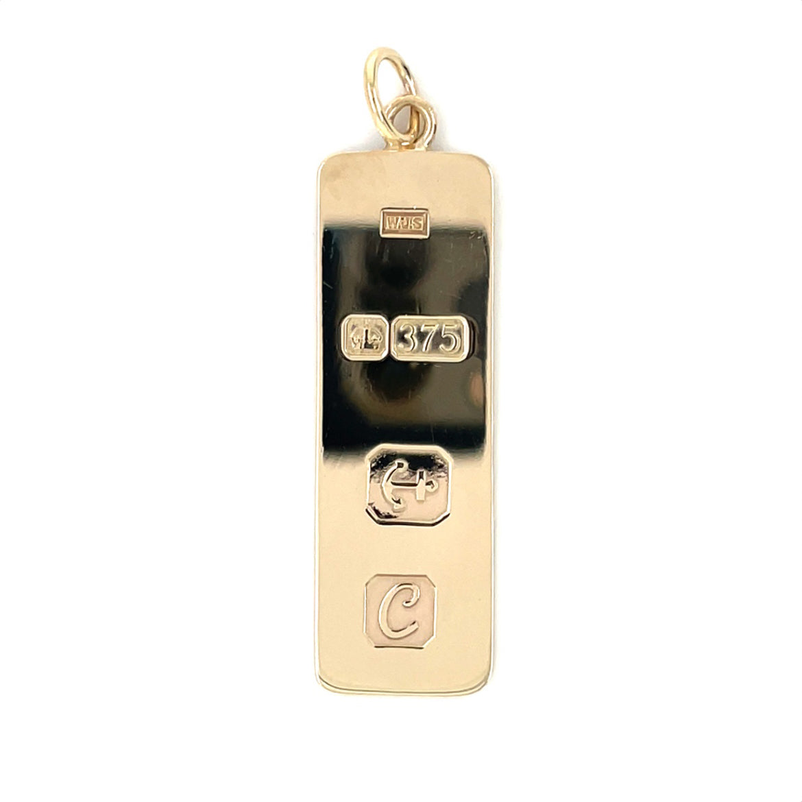 9ct Yellow Gold Ingot Pendant