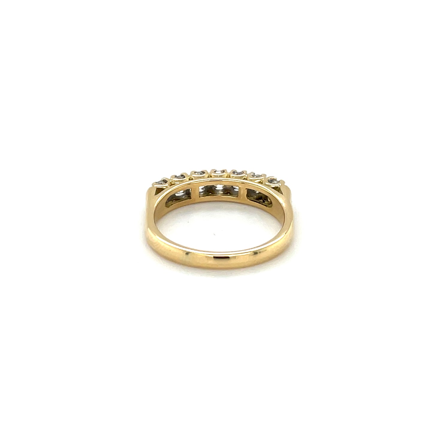 18ct Yellow Gold Seven-Stone Diamond Eternity Ring