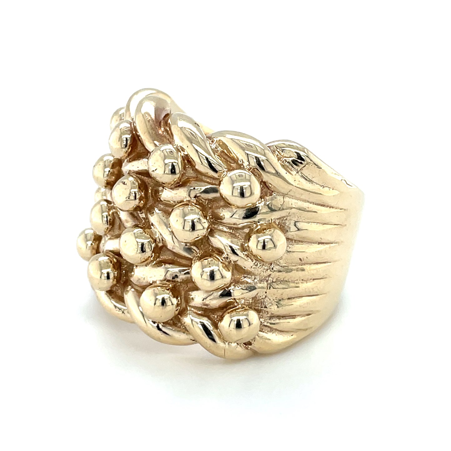9ct Yellow Gold Men's Keeper Ring