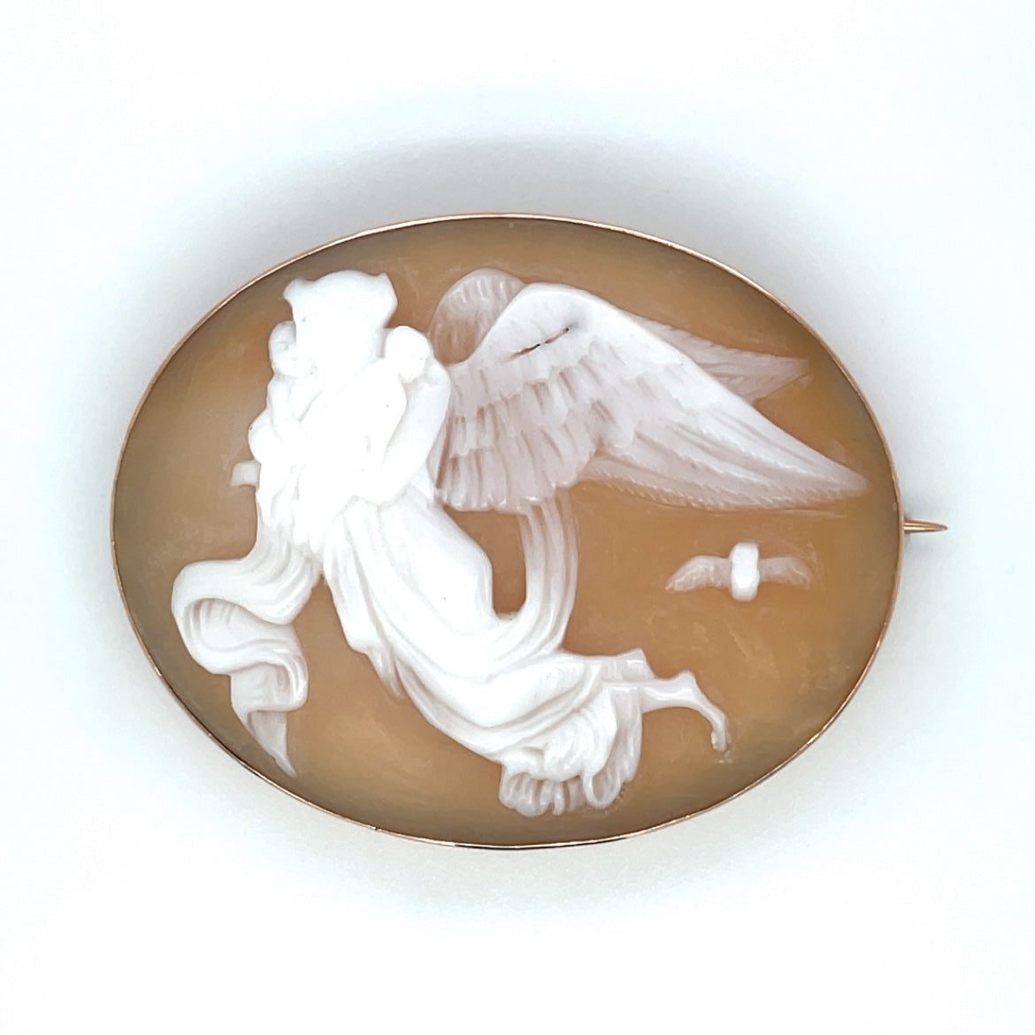 9ct Yellow Gold Cameo Brooch