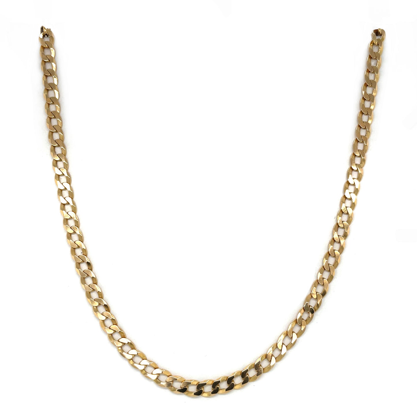 9ct Yellow Gold Curb Link Necklace