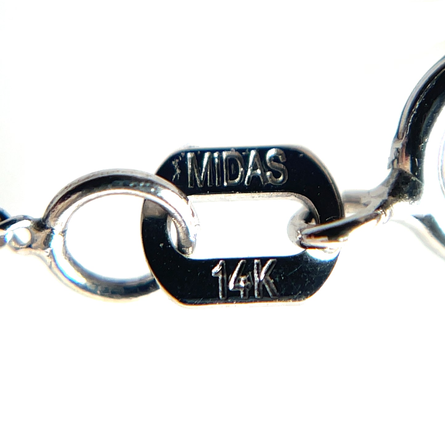 14ct White Gold Diamond Pendant & Chain (14")