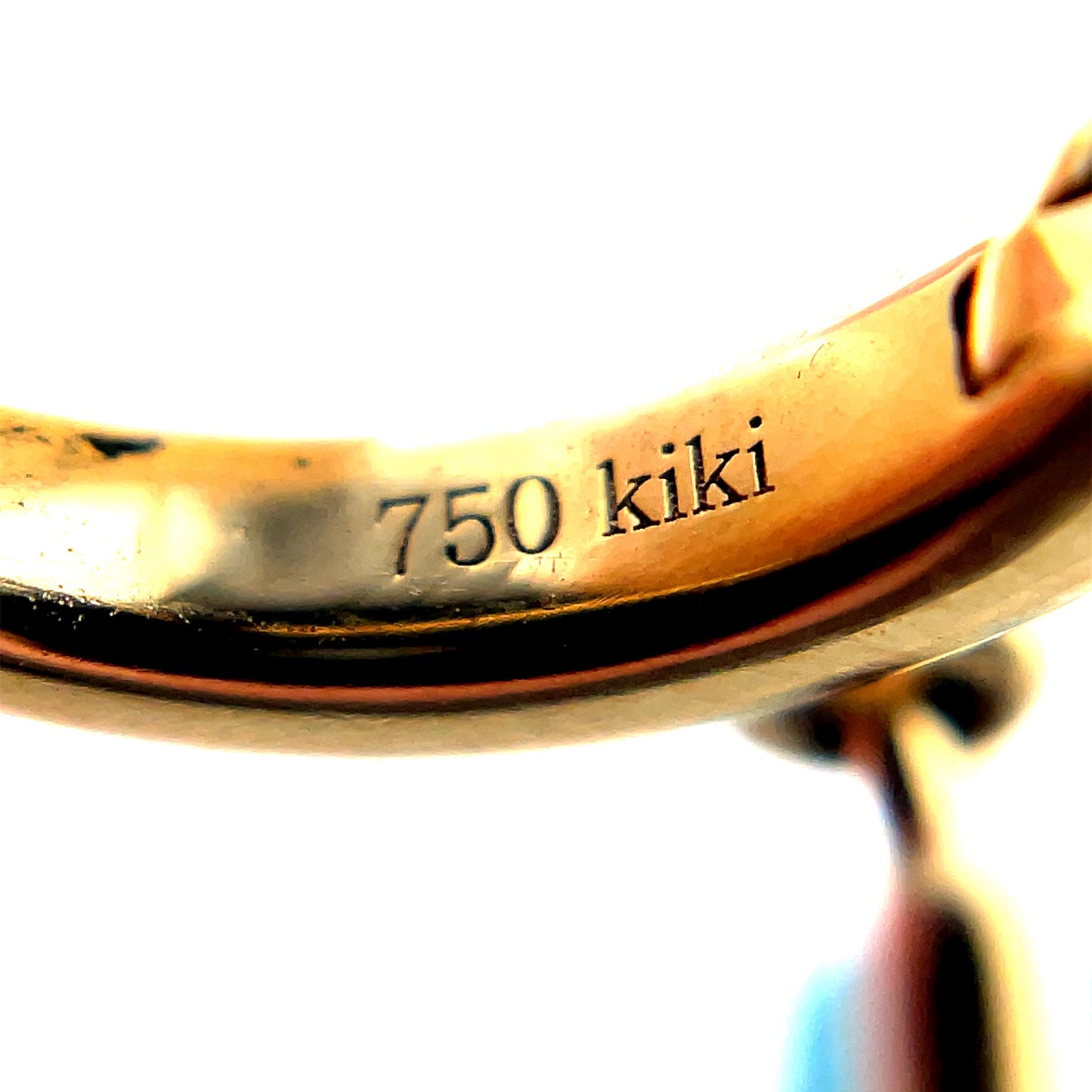 18ct Yellow Gold Hoop Earrings with Topaz Drops