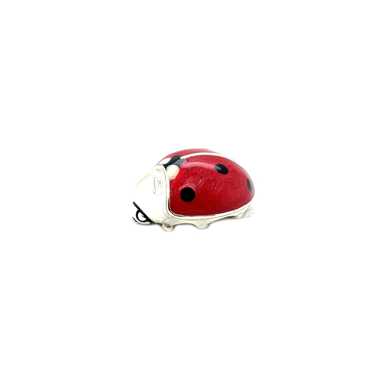 Saturno Silver and Enamel Small Ladybird