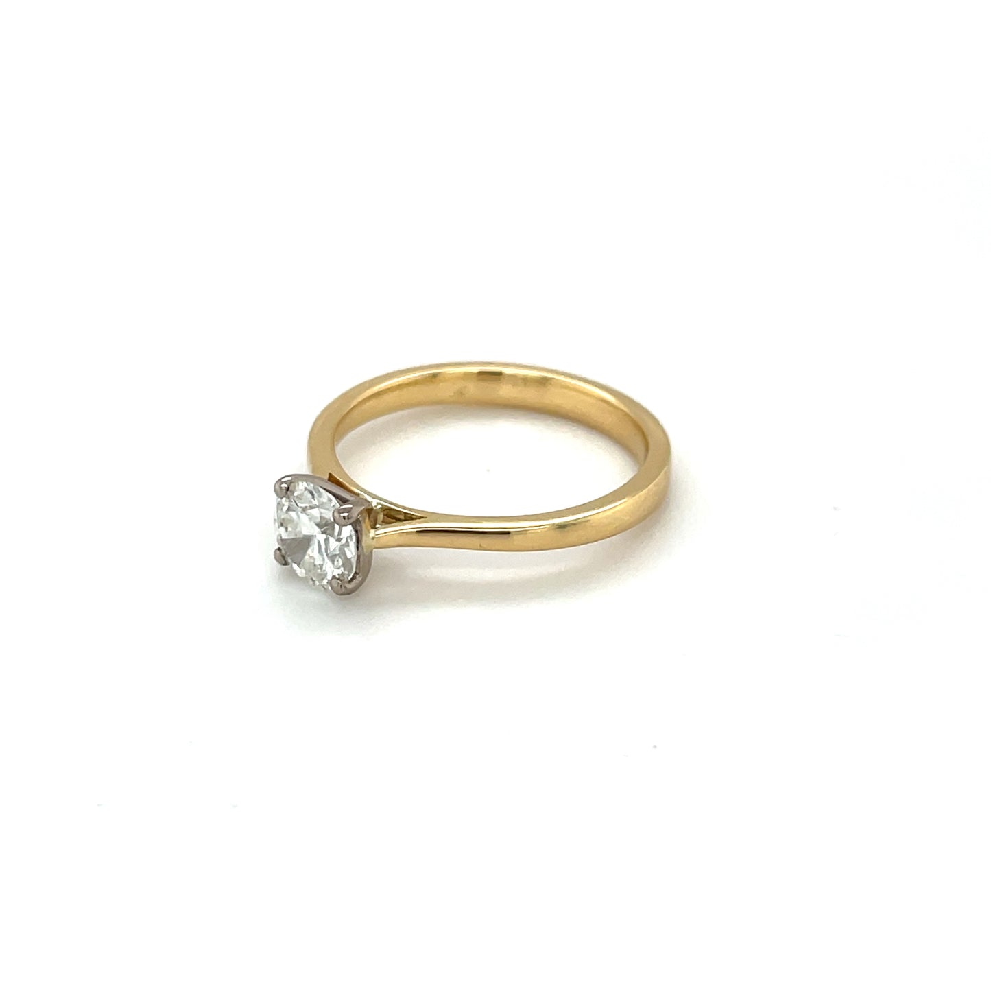 18ct Yellow Gold Diamond Solitaire Ring