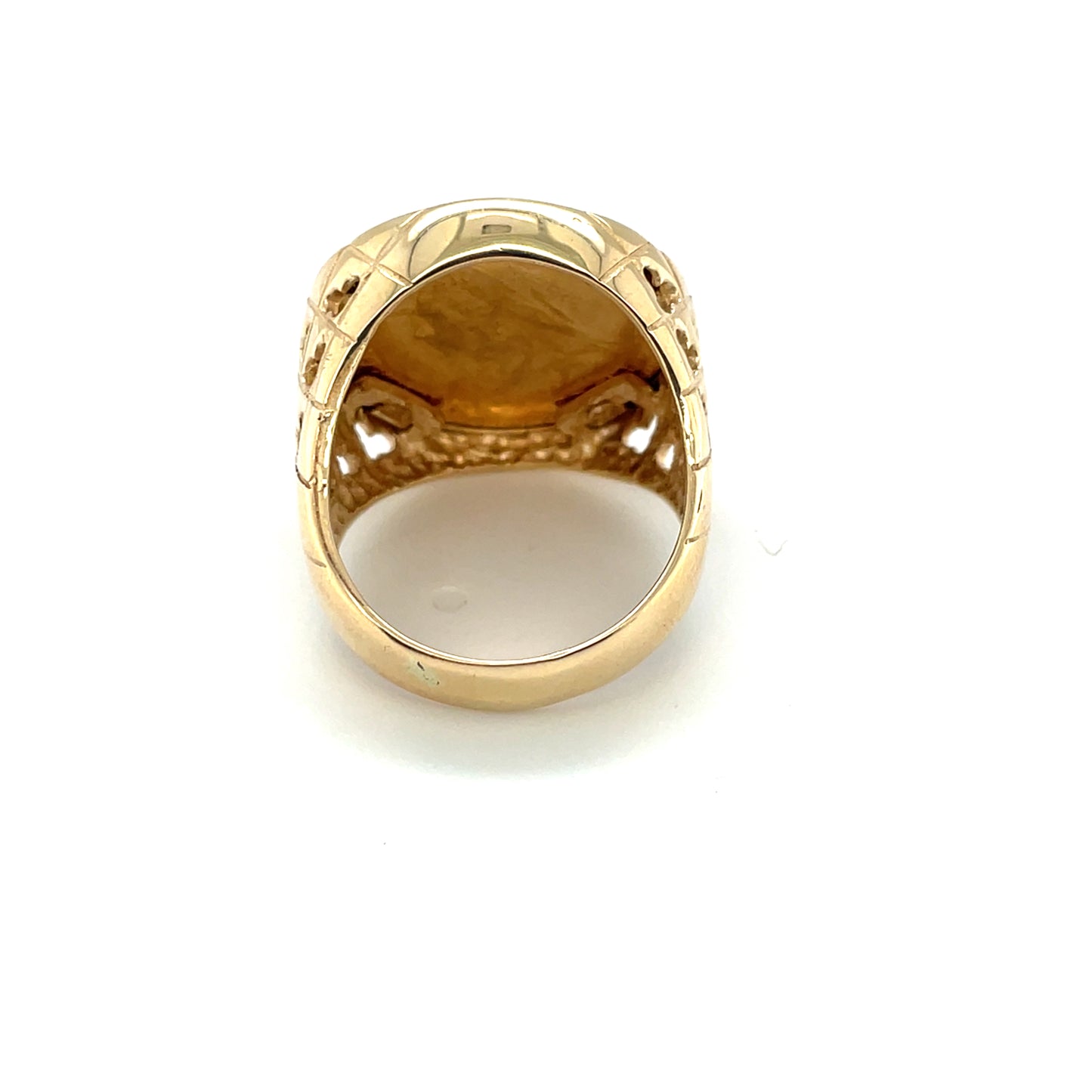 9ct Yellow Gold Half Soverign Ring