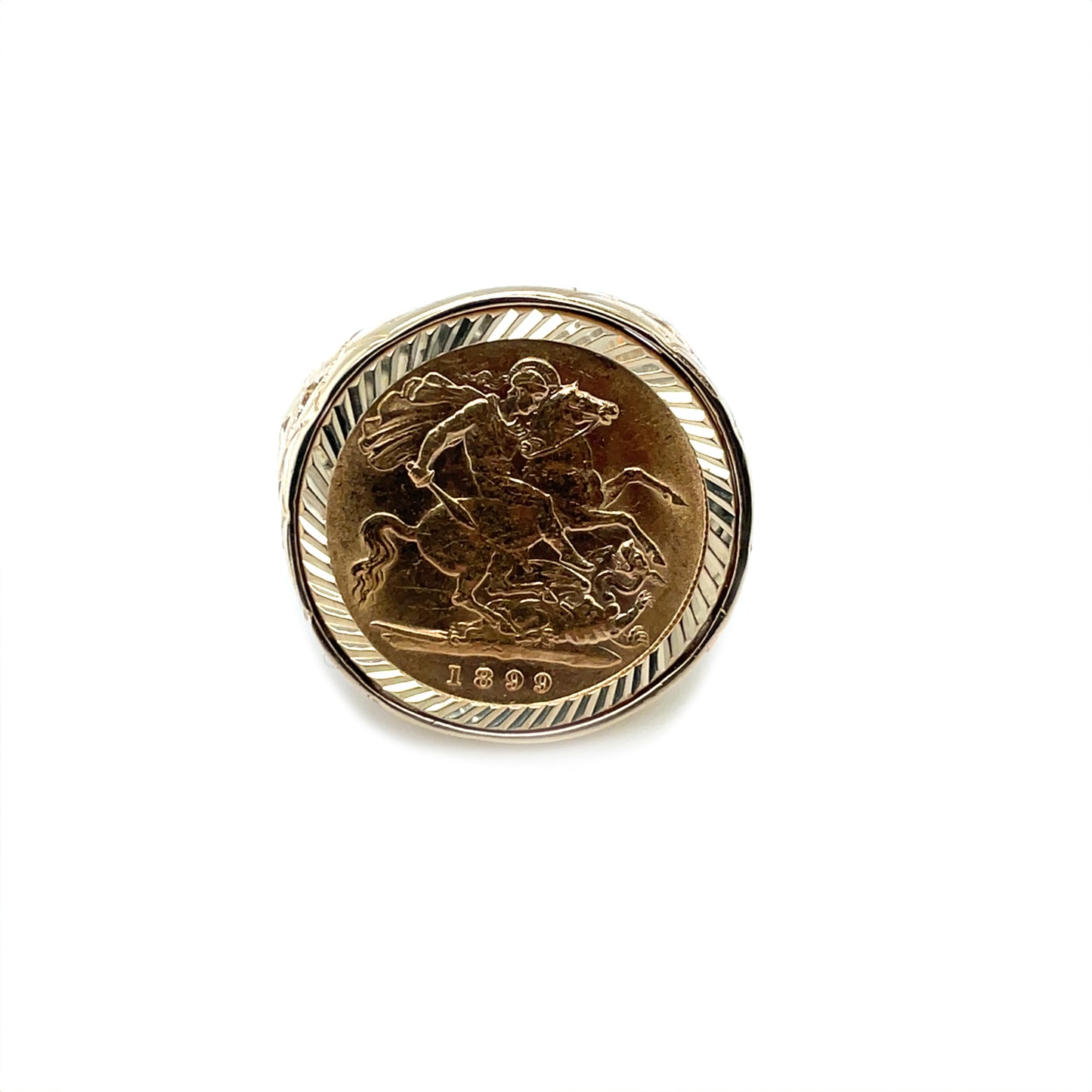 9ct Yellow Gold Half Soverign Ring