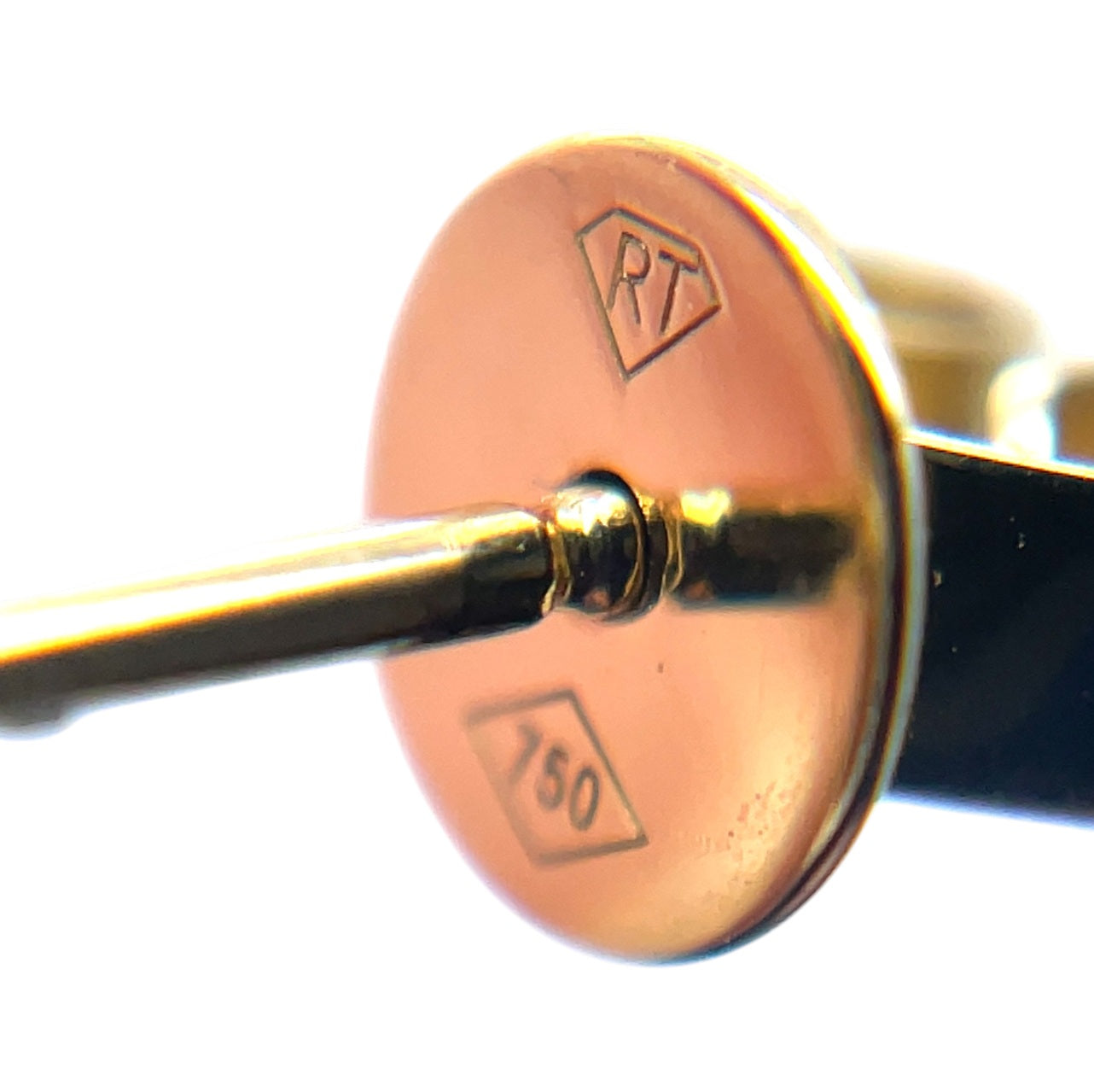 18ct Yellow Gold Diamond Paperclip Earrings