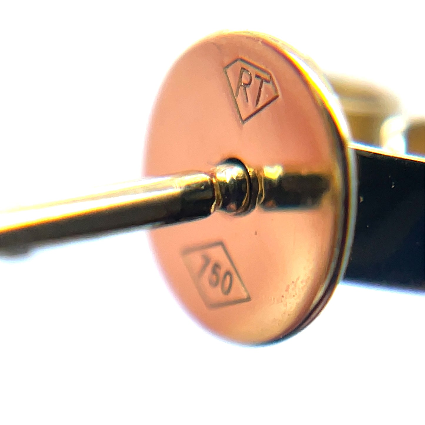18ct Yellow Gold Diamond Paperclip Earrings