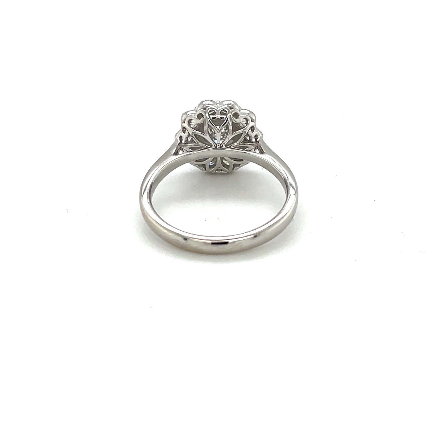 Platinum Daisy Diamond Cluster Ring