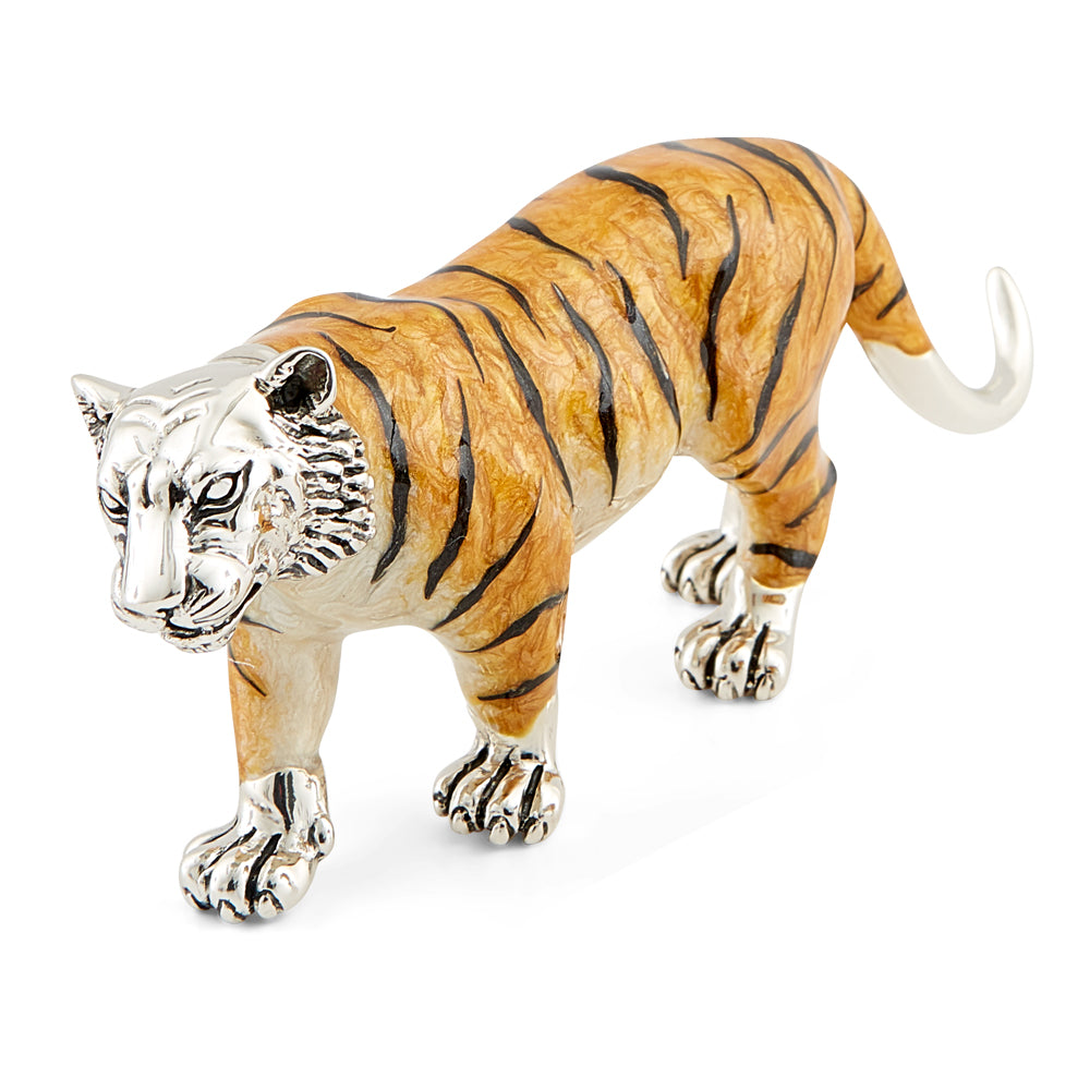 Saturno Silver and Enamel Large Tiger