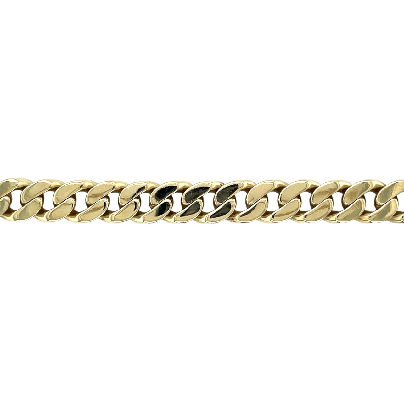 9ct Yellow Gold Filed Curb Men's Bracelet
