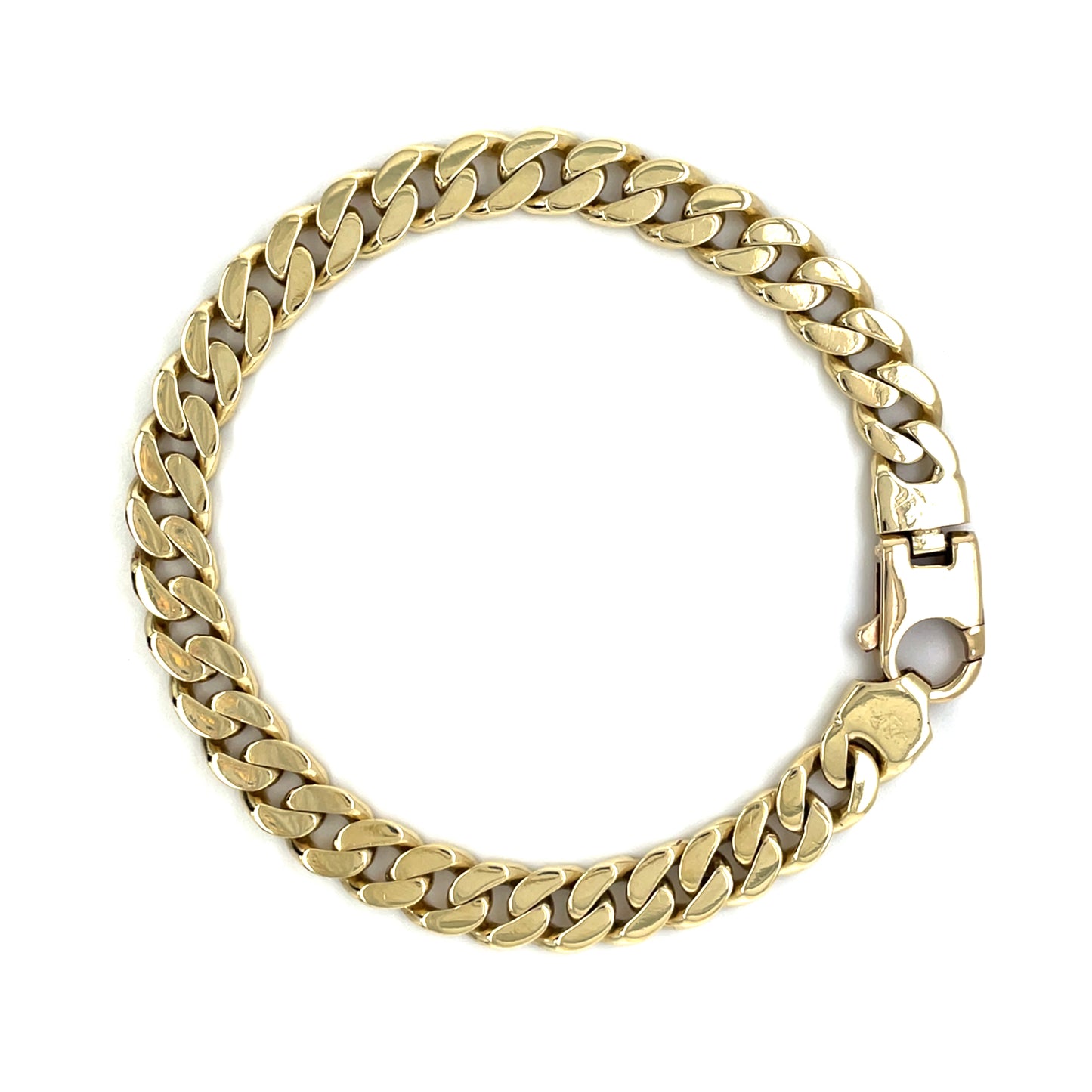 9ct Yellow Gold Filed Curb Men's Bracelet