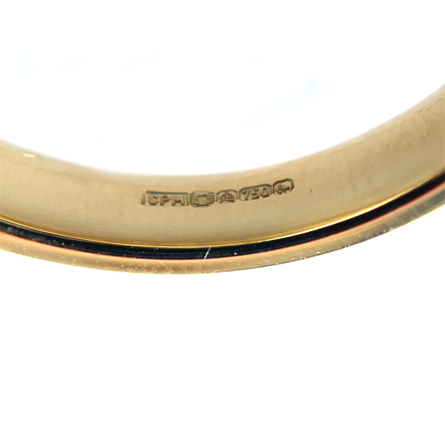 18ct Yellow Gold Half-Set Diamond Eternity Ring (M)