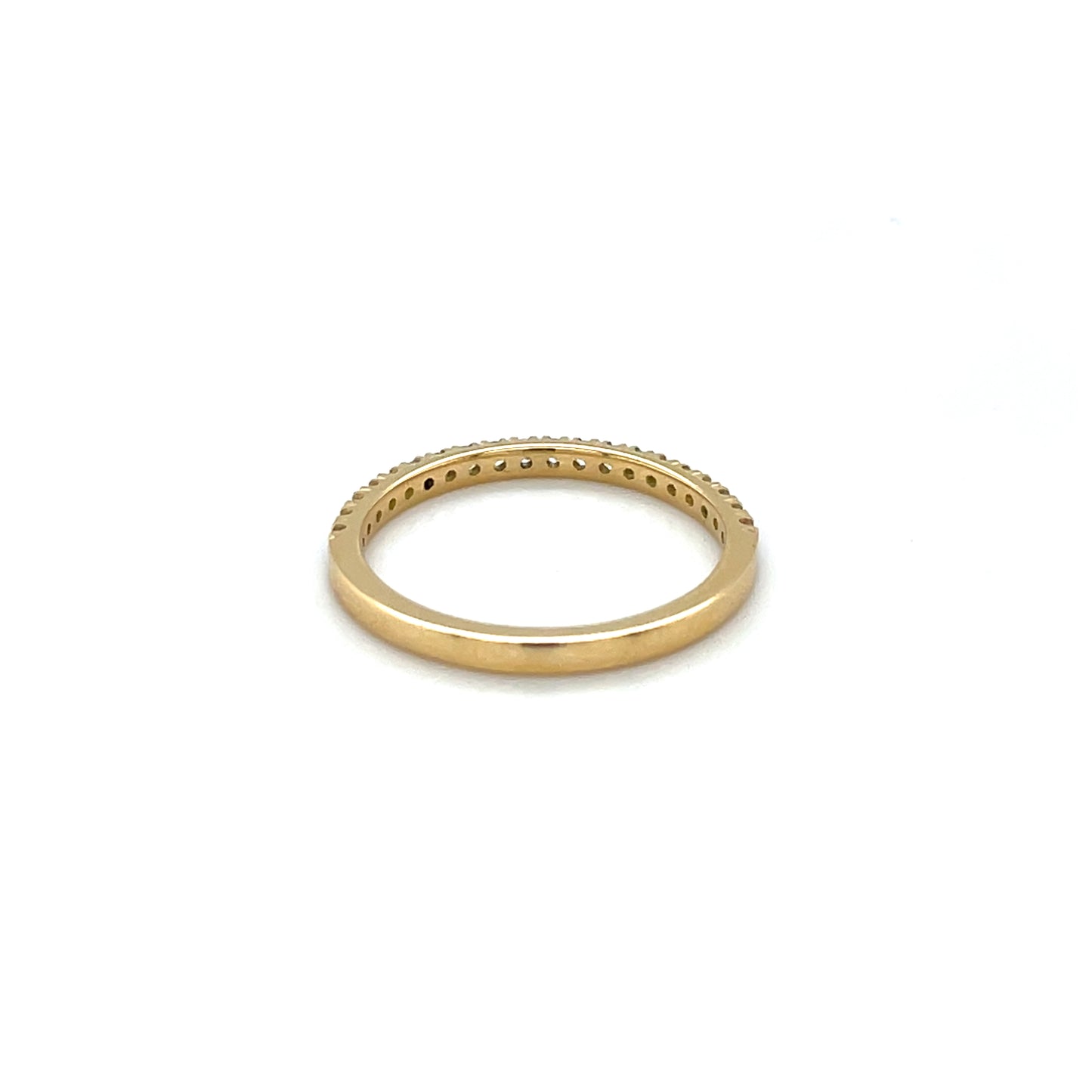 18ct Yellow Gold Half-Set Diamond Eternity Ring