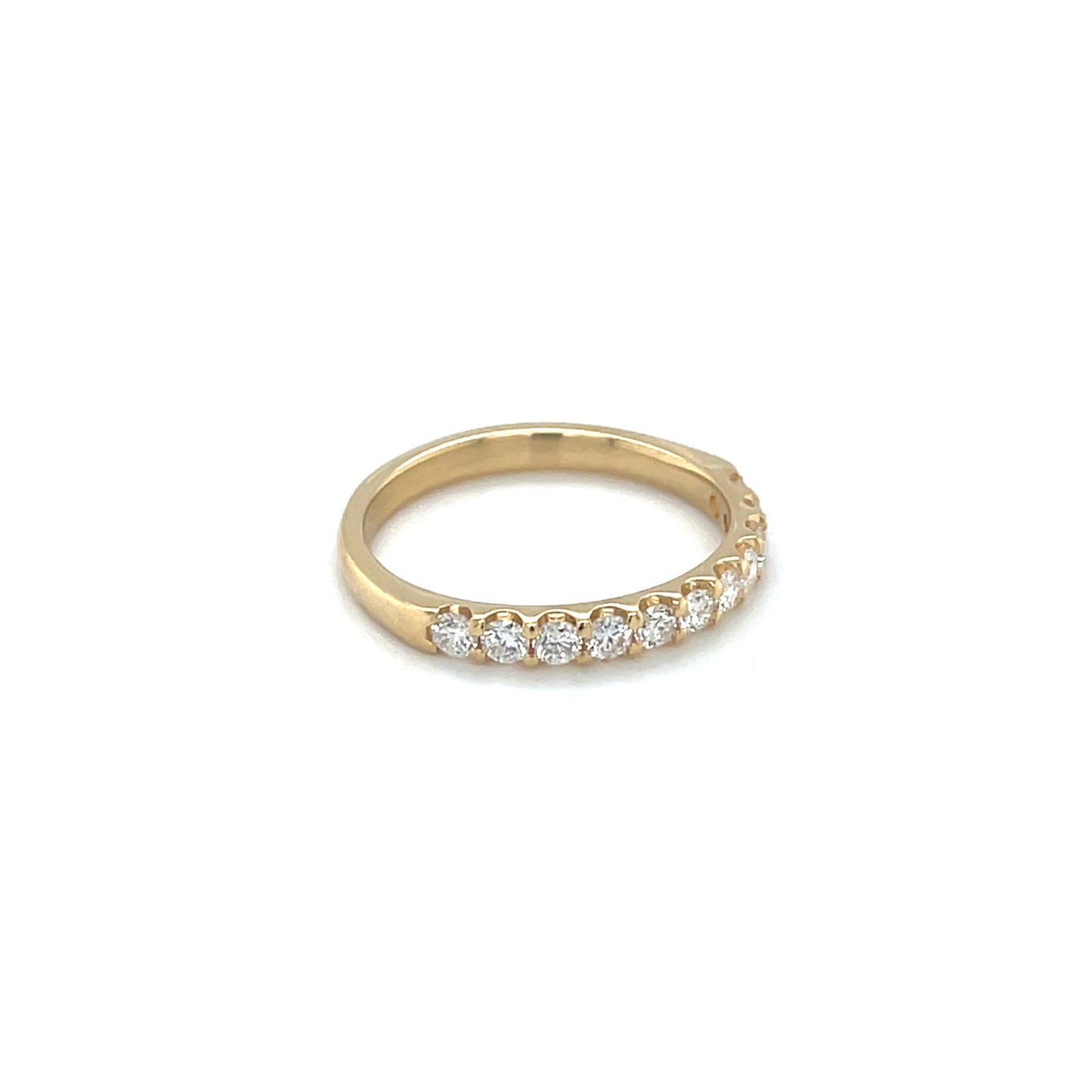 18ct Yellow Gold Diamond Half-Set Eternity Ring (L&N)