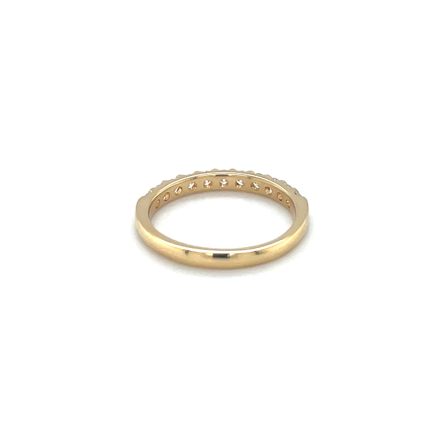 18ct Yellow Gold Diamond Half-Set Eternity Ring