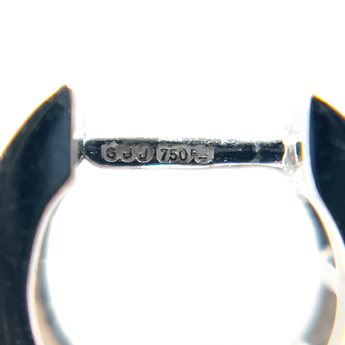 18ct White Gold Baguette-Cut Diamond Hoop Earrings