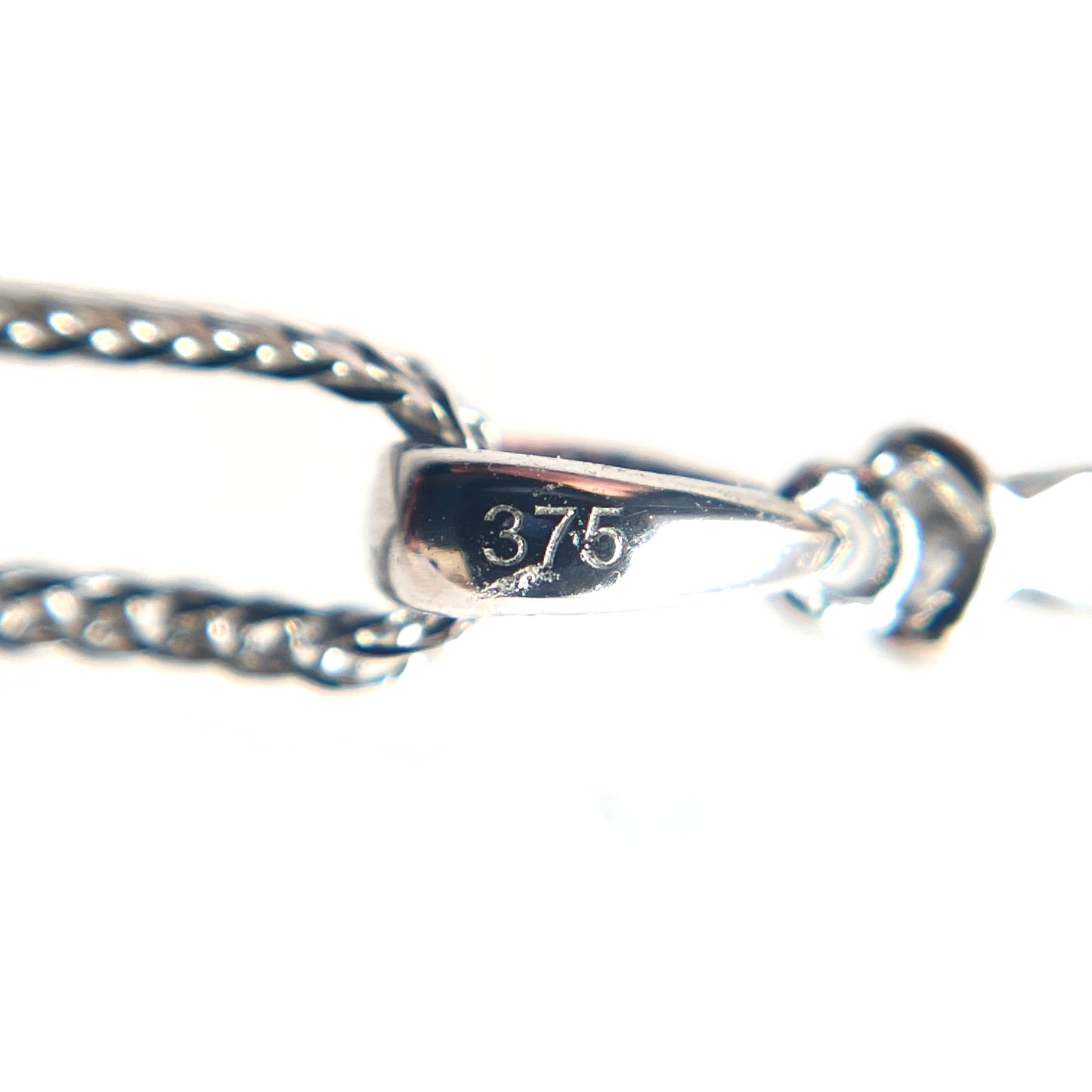 9ct White Gold Freshwater Pearl & Diamond Pendant
