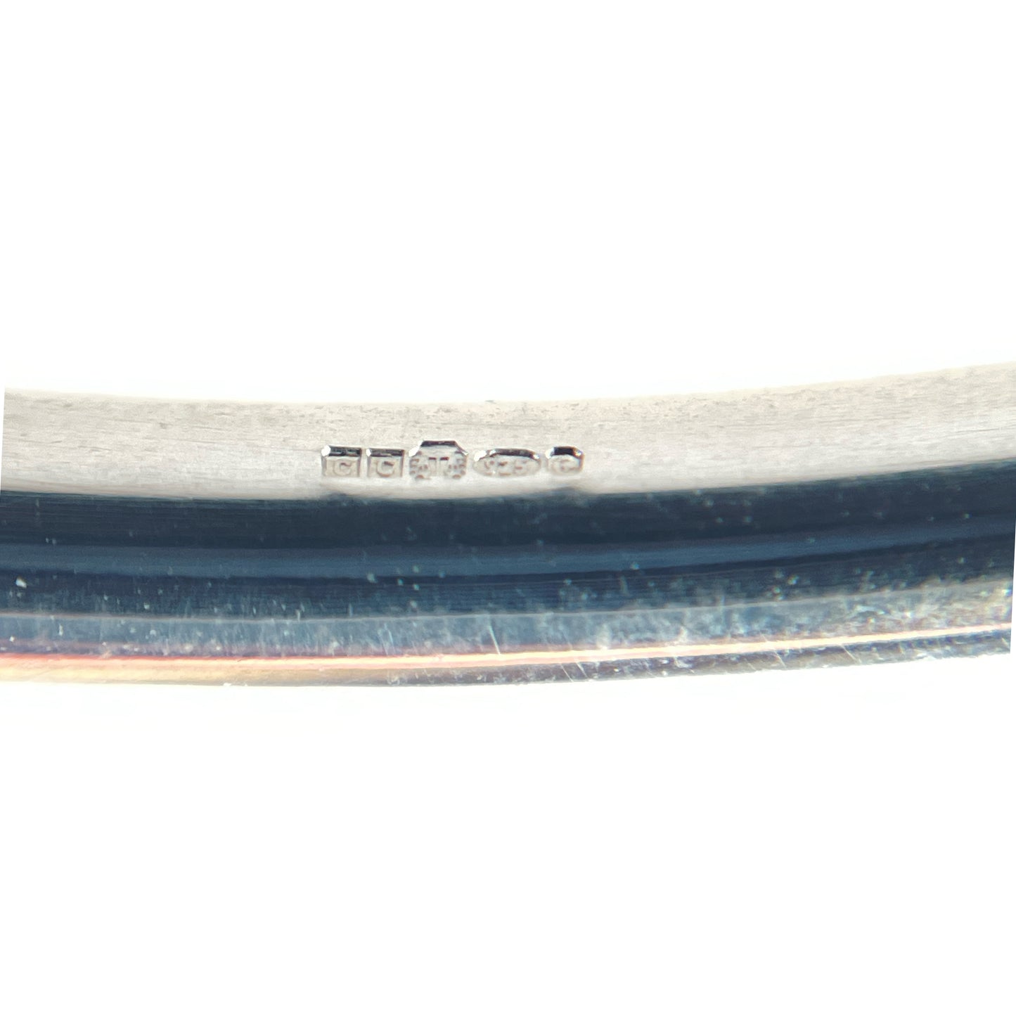 Silver Polished & Twisted Bangle