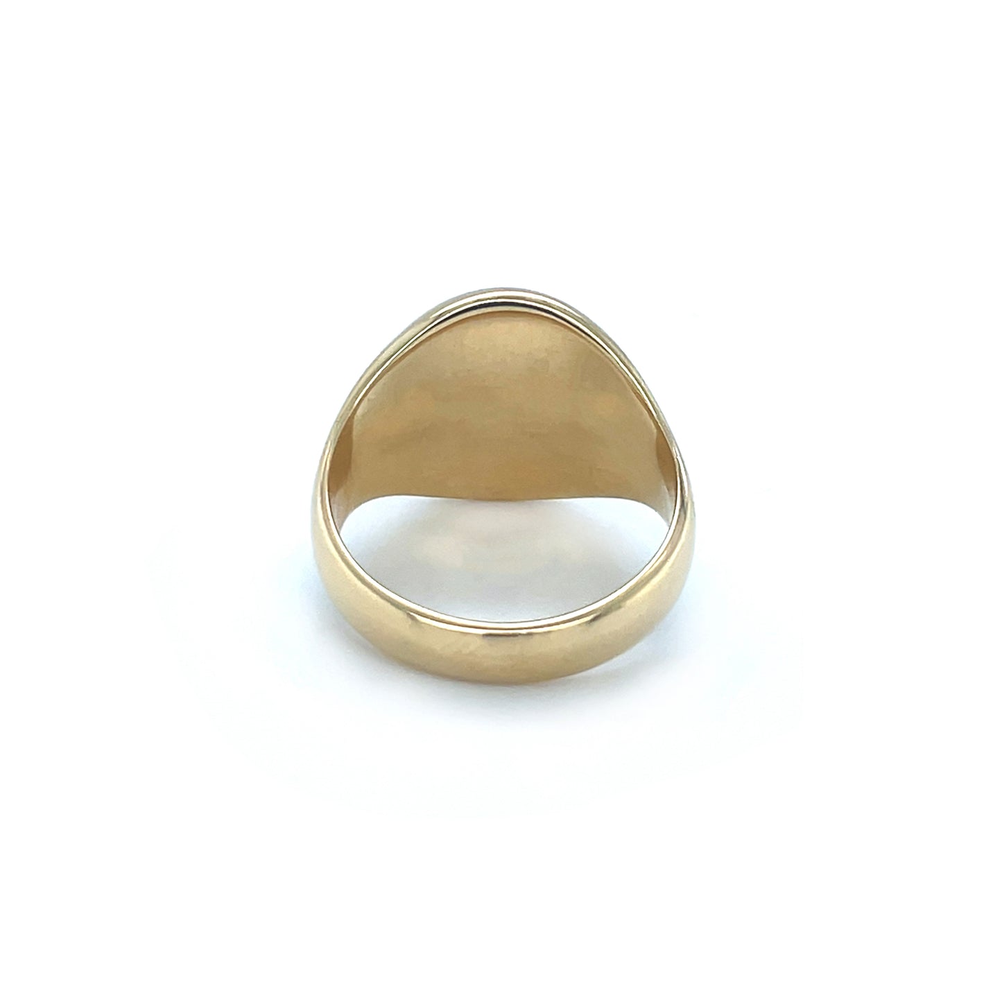 18ct Yellow Gold Bull Seal-Engraved Signet Ring (M)