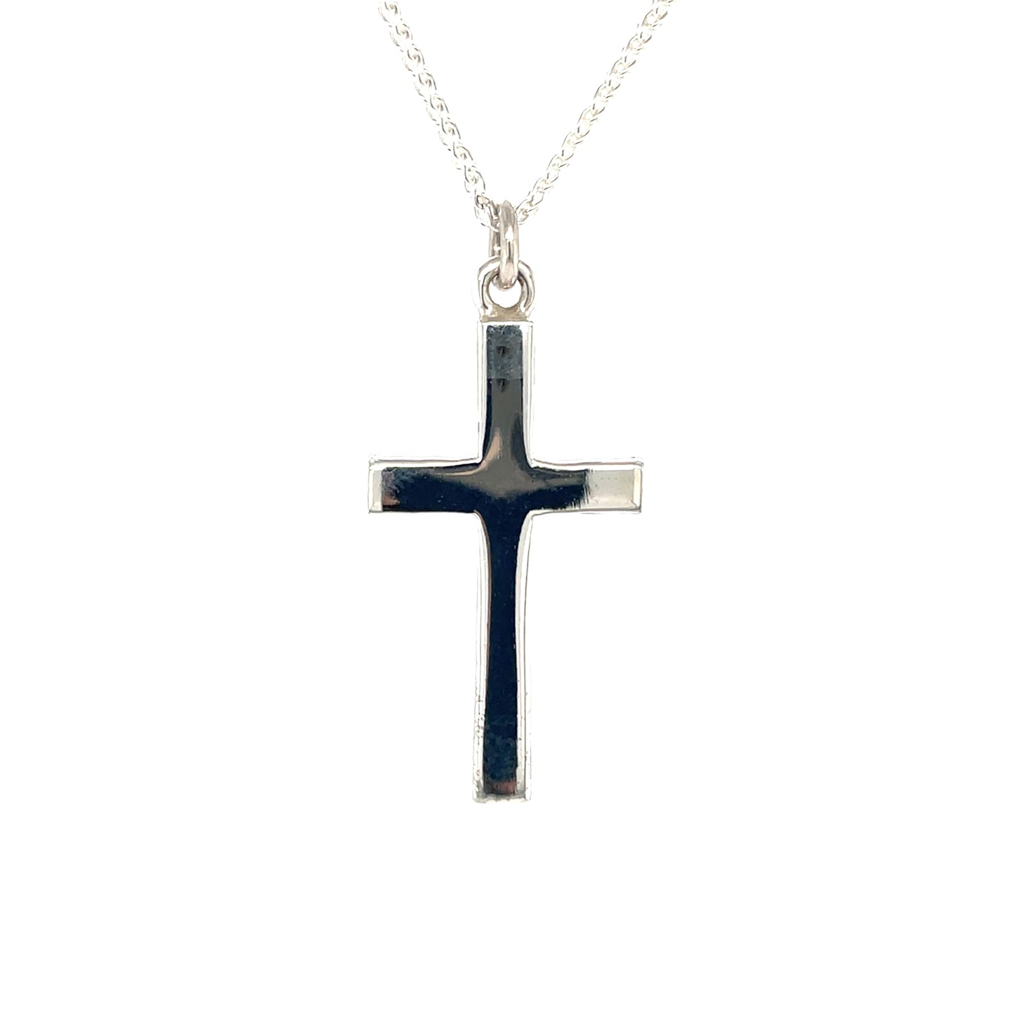 Silver Cross Pendant & Chain