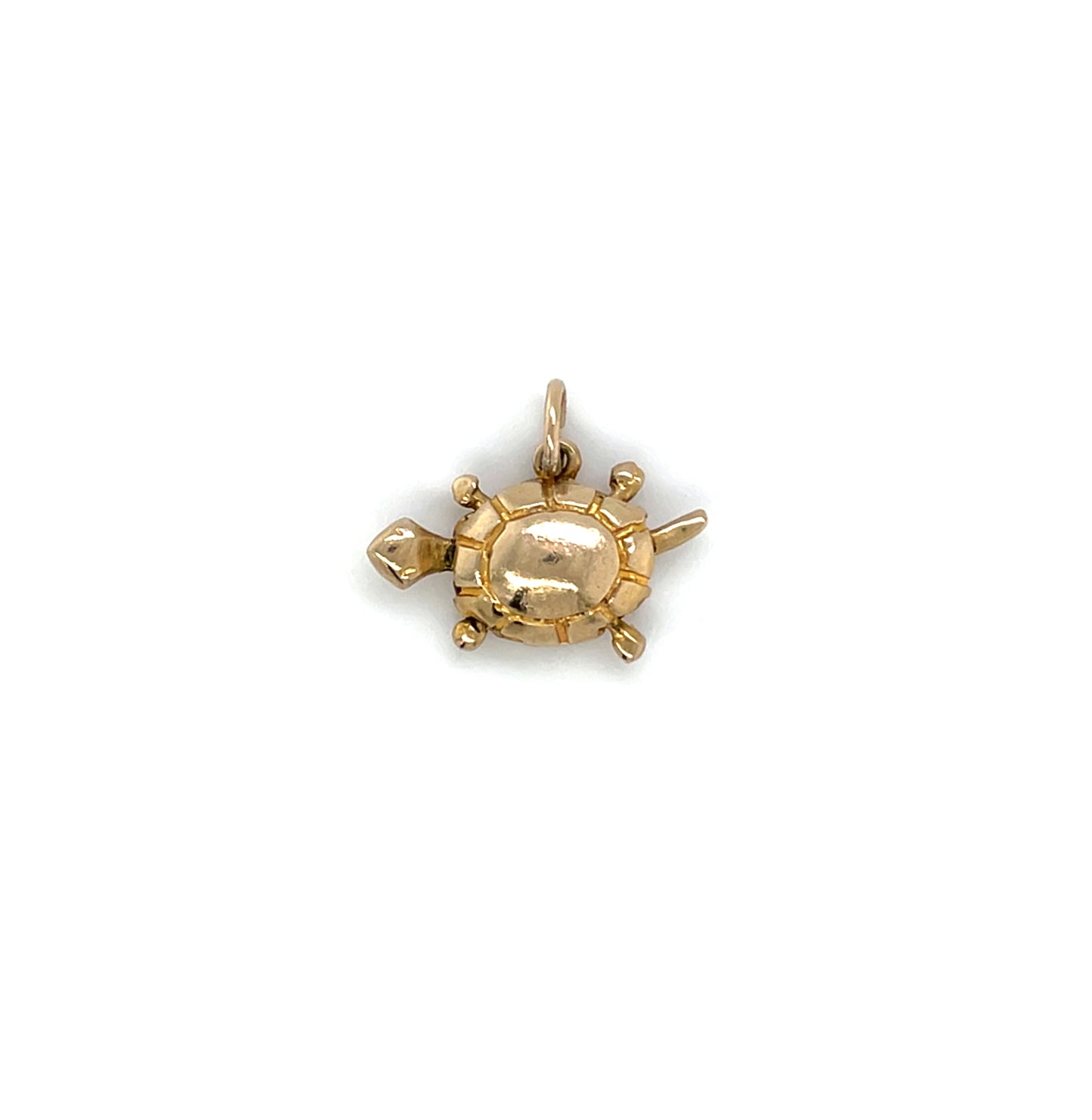 9ct Yellow Gold Flexible Turtle Charm