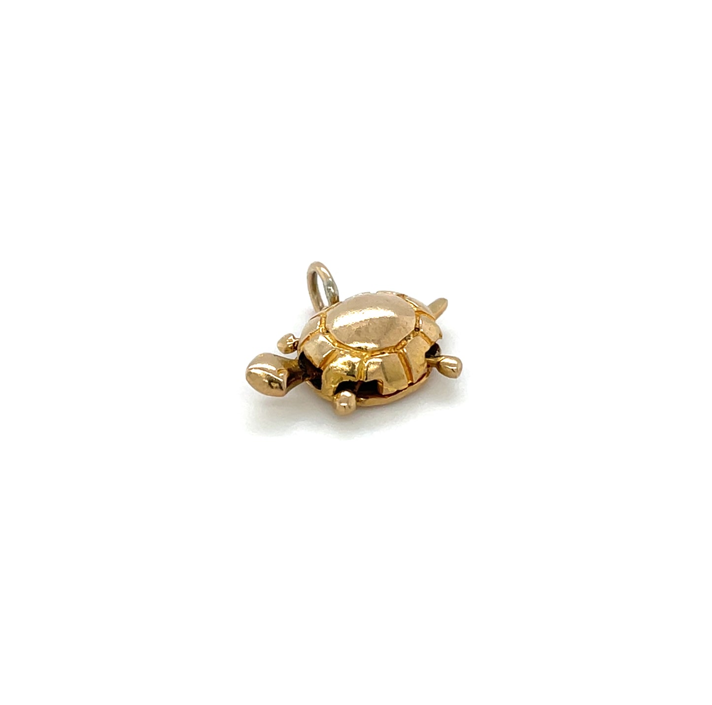 9ct Yellow Gold Flexible Turtle Charm
