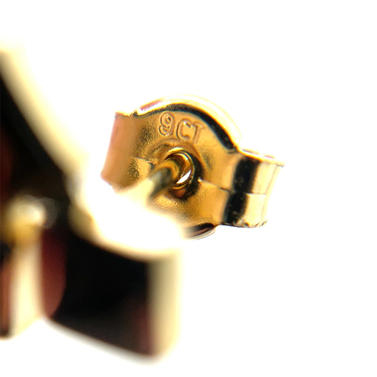 9ct Two-Tone White & Yellow Gold Building Blocks Stud Earrings