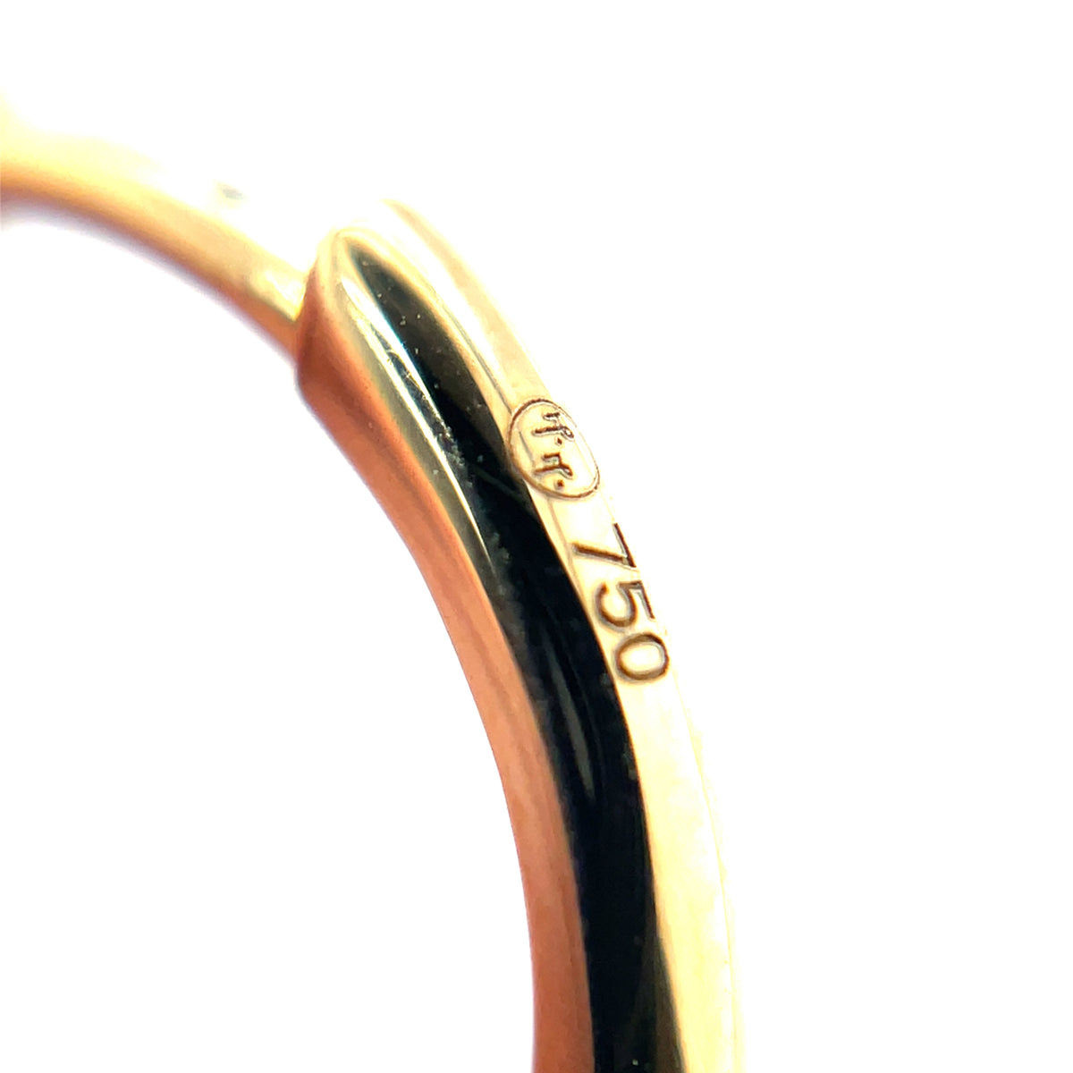 18ct Yellow Gold Diamond Twist Hoop Earrings