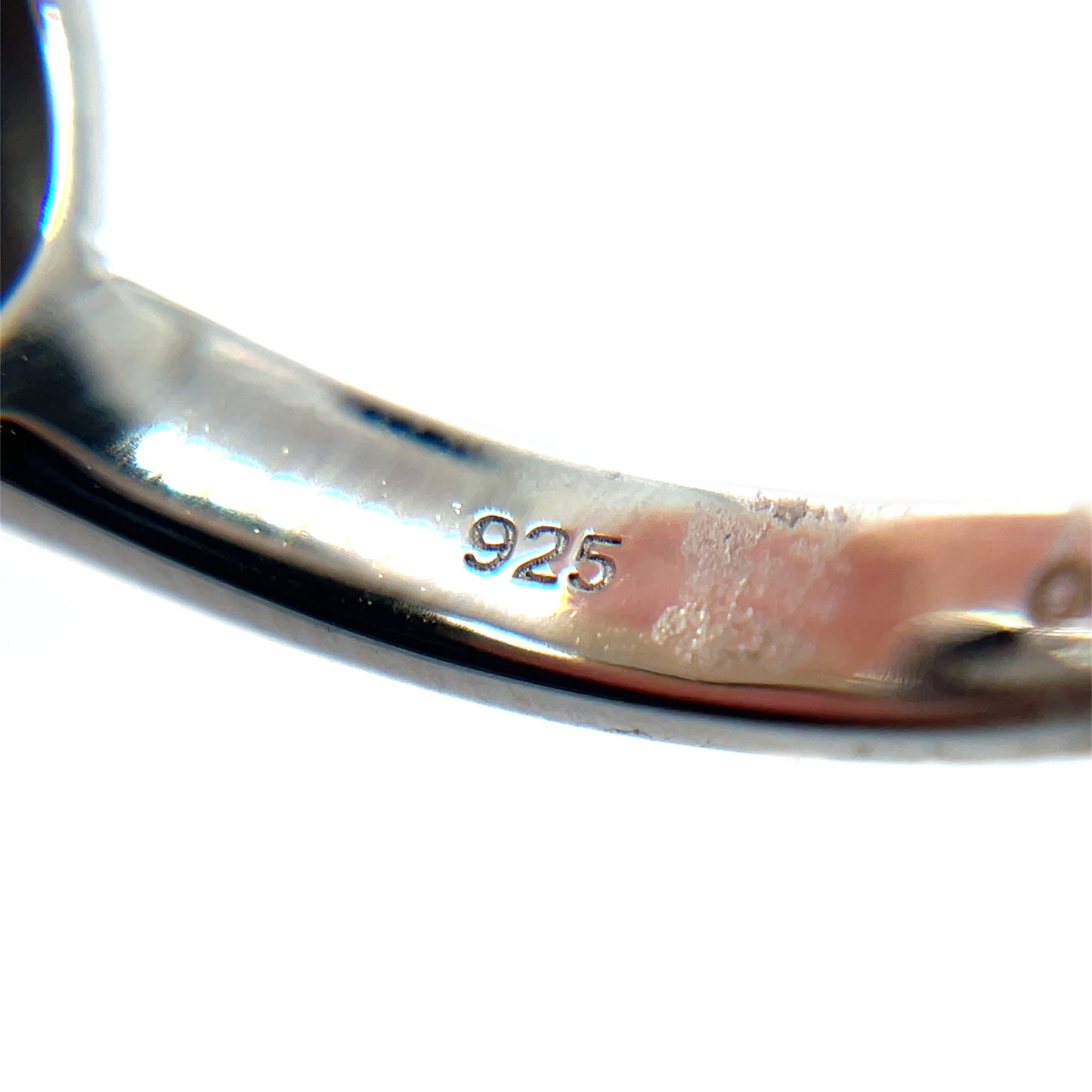 Silver Freeform Opal Doublet Ring (O)