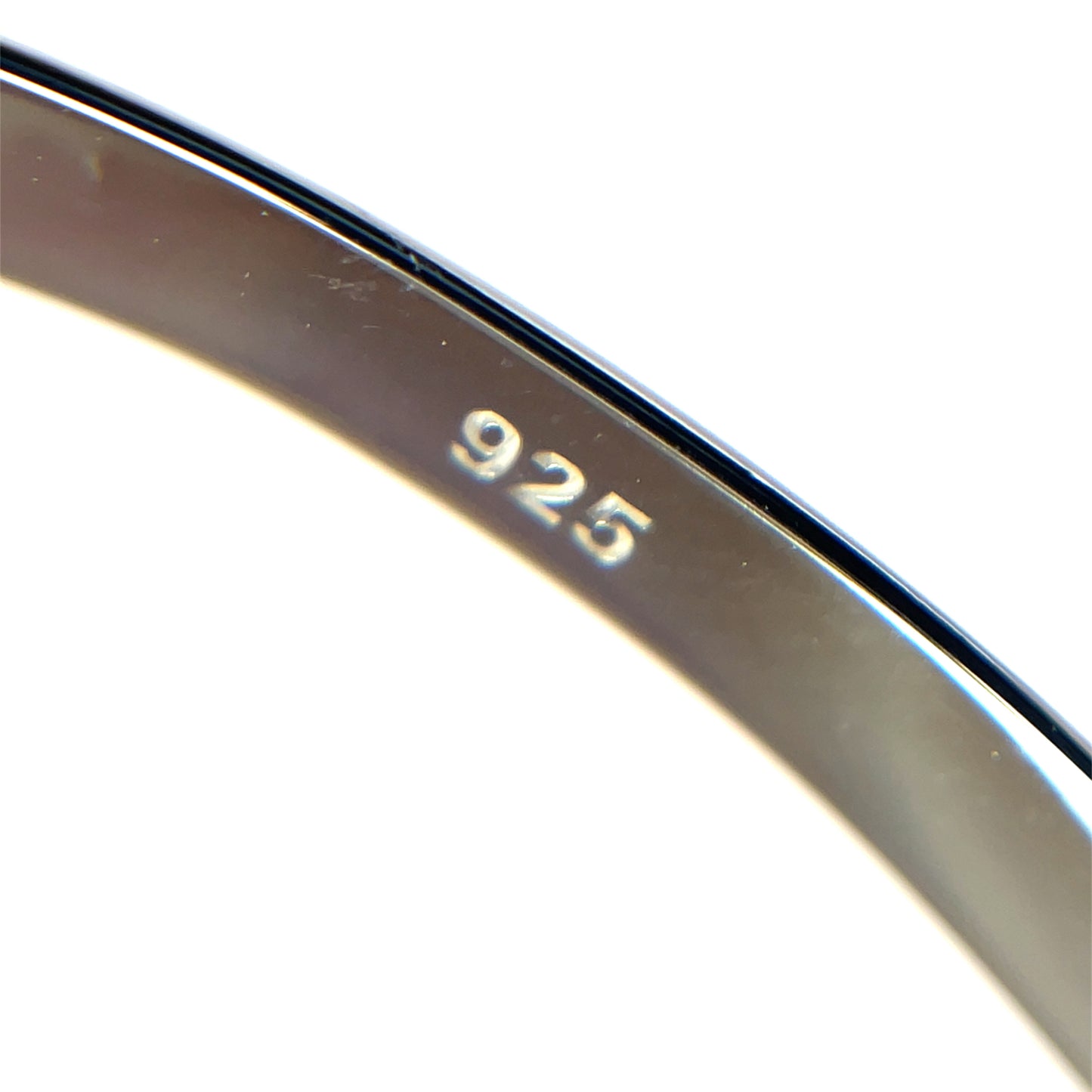Silver Court-Shaped Baby Bangle